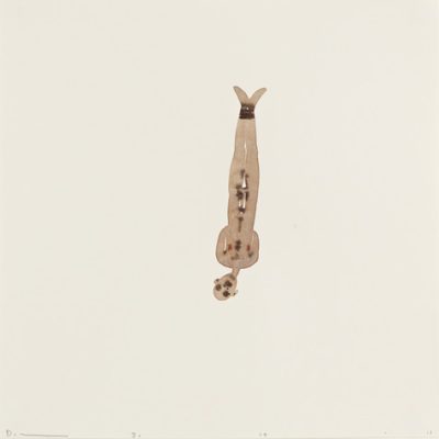 David Austen Bound Man Hanging Upside Down
