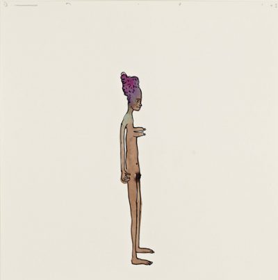 David Austen Untitled Figure With Violet Hair